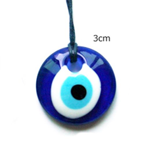 Glass Blue Eye Pendant Accessories, Turkish Greek Devil's Eye Handcrafted Glass Pendant, Cross-Border Foreign Trade Source, Siyao Jewelry Application Scenario