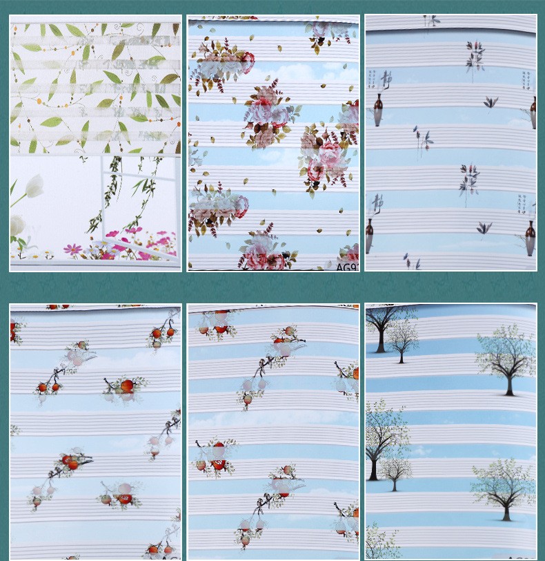 Wholesale office and home sunshade and breathable curtains with drawstring lifting, thickened double-layer seven-pleated soft gauze curtains from the manufacturer detail image 7
