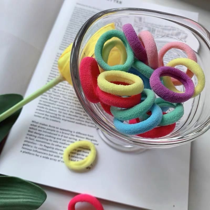 Simple Small Hair Band Does Not Hurt Hair High Stretch Hair Band Headband Towel Circle Specification drawing