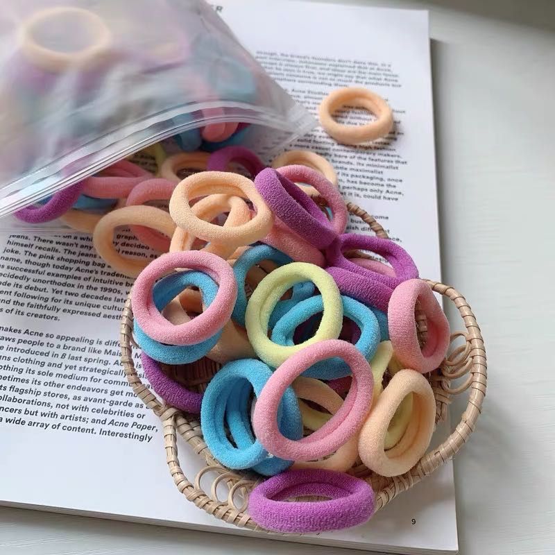 Simple Small Hair Band Does Not Hurt Hair High Stretch Hair Band Headband Towel Circle