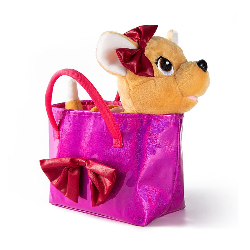 Hengxin juguetes bolsa de moda pet strap inglés música cachorro niños juguetes de cumpleaños cuerda de sujeción eléctrica peluche 01 details Picture