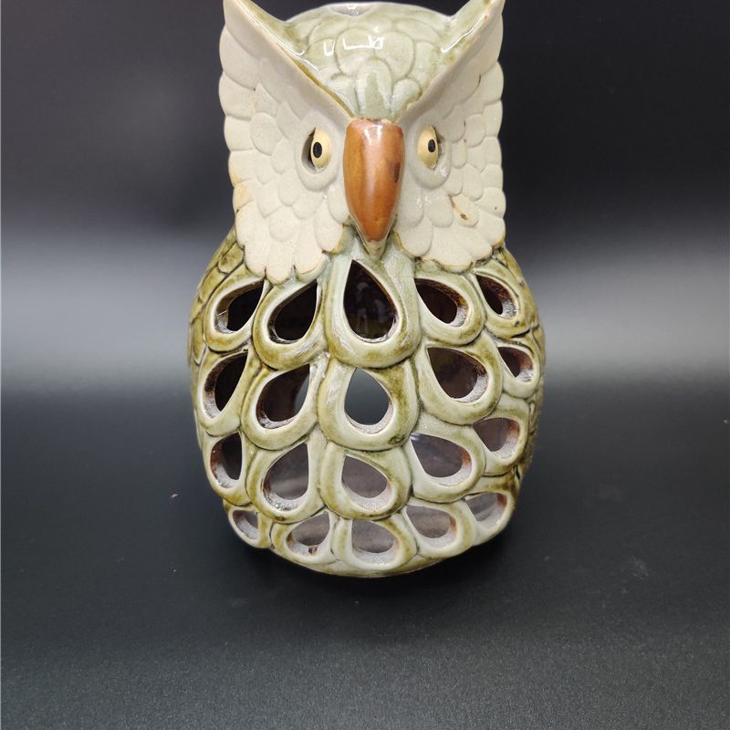 北欧风格ins高档小鸟烛台摆件手工陶瓷树脂动物送礼佳品高端定制宝鼎333暴力熊陶瓷杯垫陶瓷摆件