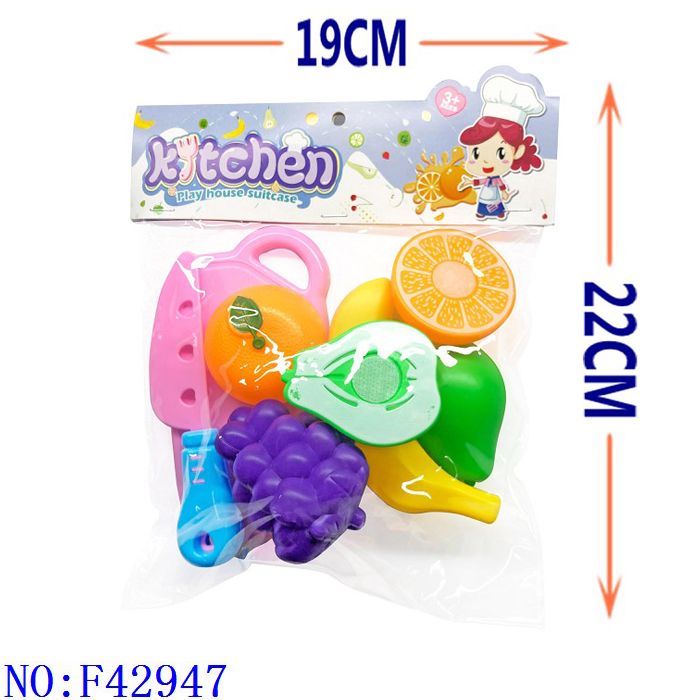 义乌小商品 过家家水果 角色扮演益智仿真男孩女孩食品过家家玩具跨境专供外贸批发 F42947