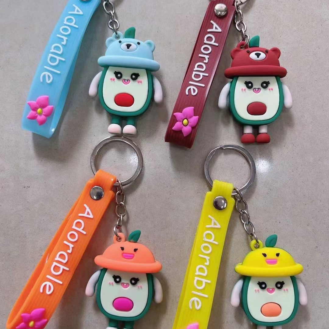Stereoscopic silicone keychain series 2