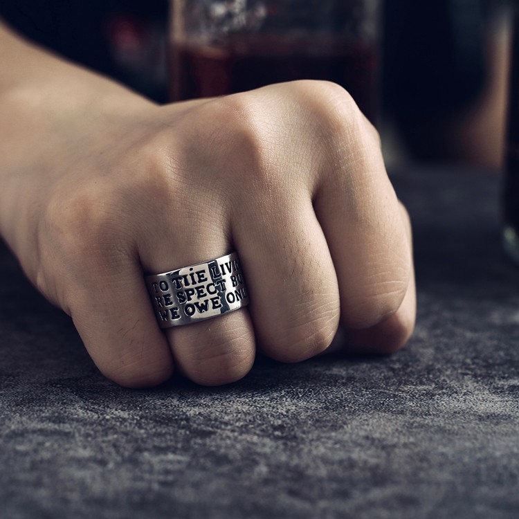 钢色铸造戒指SR1015－1详情图3