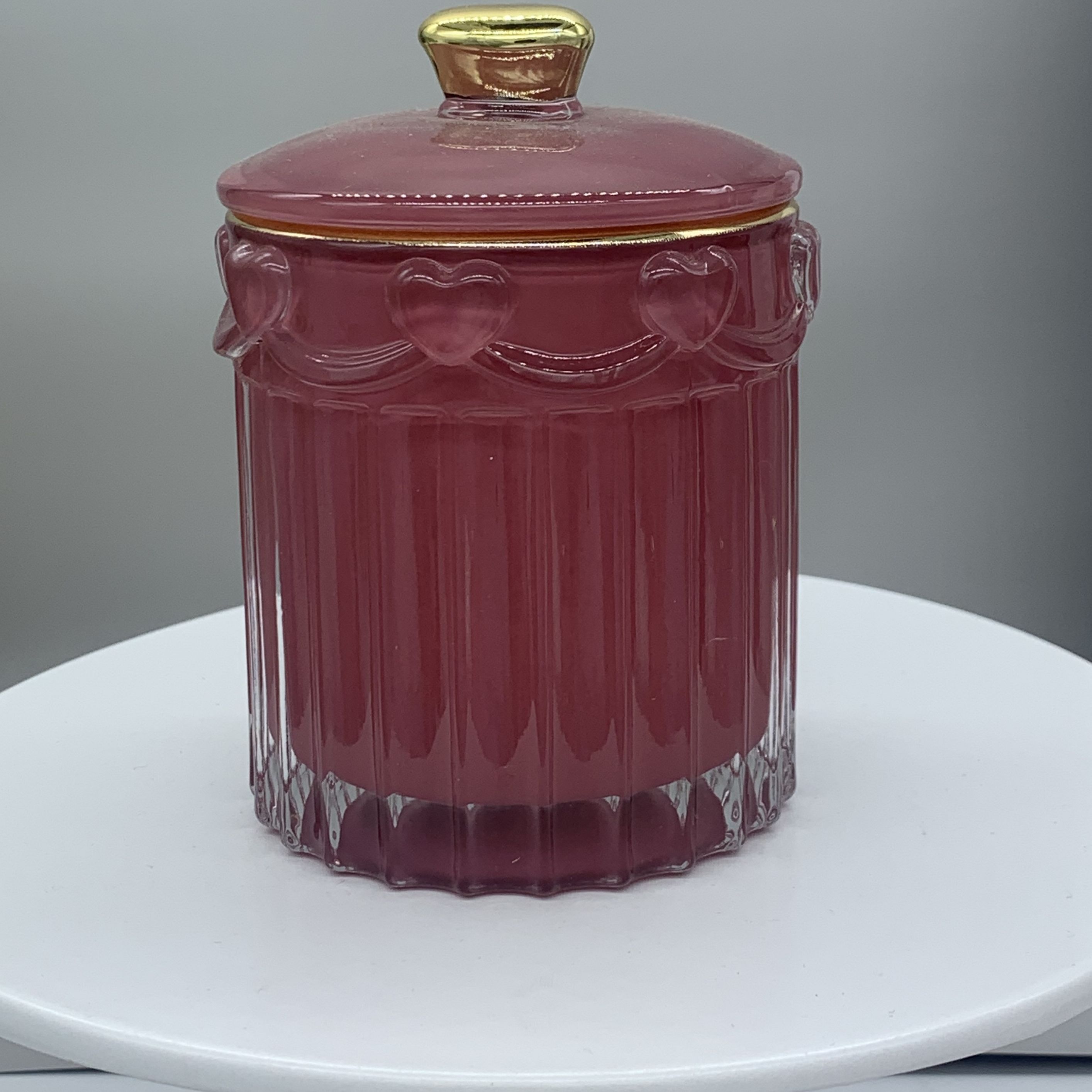 European and American style cross-border transparent glass aromatherapy candle jar Candy cosmetics storage jar