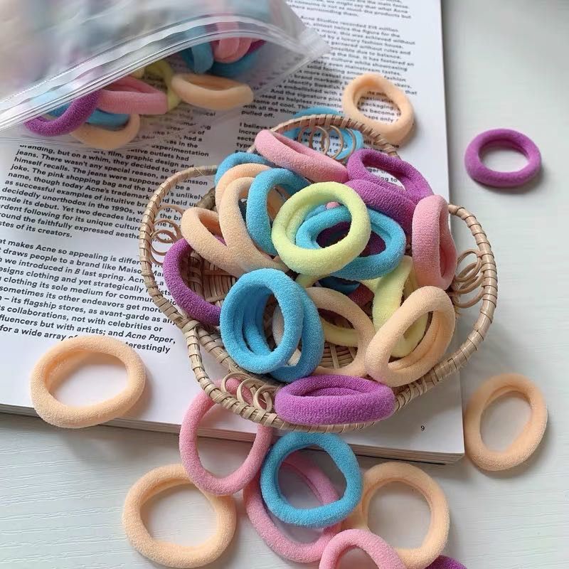 Simple Small Hair Band Does Not Hurt Hair High Stretch Hair Band Headband Towel Circle details Picture