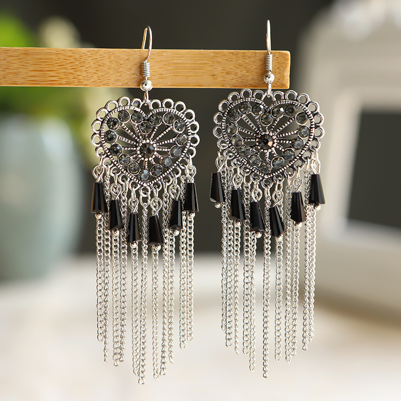 Bohemian style earrings, Korean style, fashionable and stylish, versatile and best-selling women's earrings 66 Ya Xin, new trend details Picture