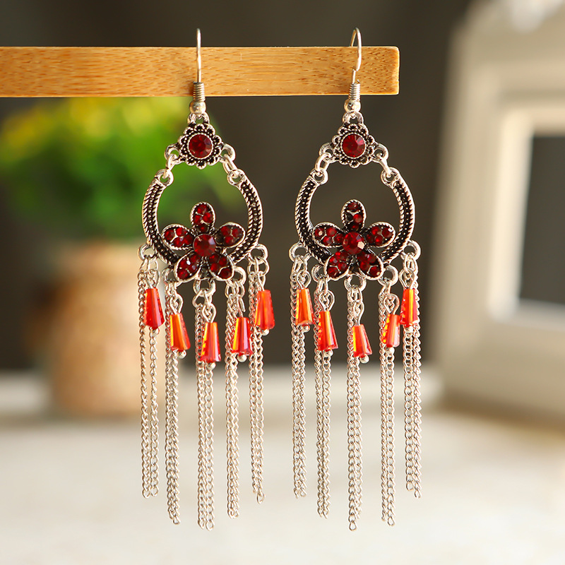 Fashionable, versatile, stylish, simple and elegant Chinese ancient-style earrings 66 Ya Xin for ladies details Picture