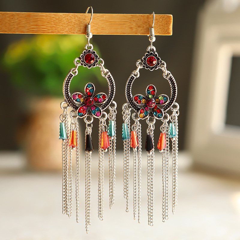 Fashionable, versatile, stylish, simple and elegant Chinese ancient-style earrings 66 Ya Xin for ladies Item Picture