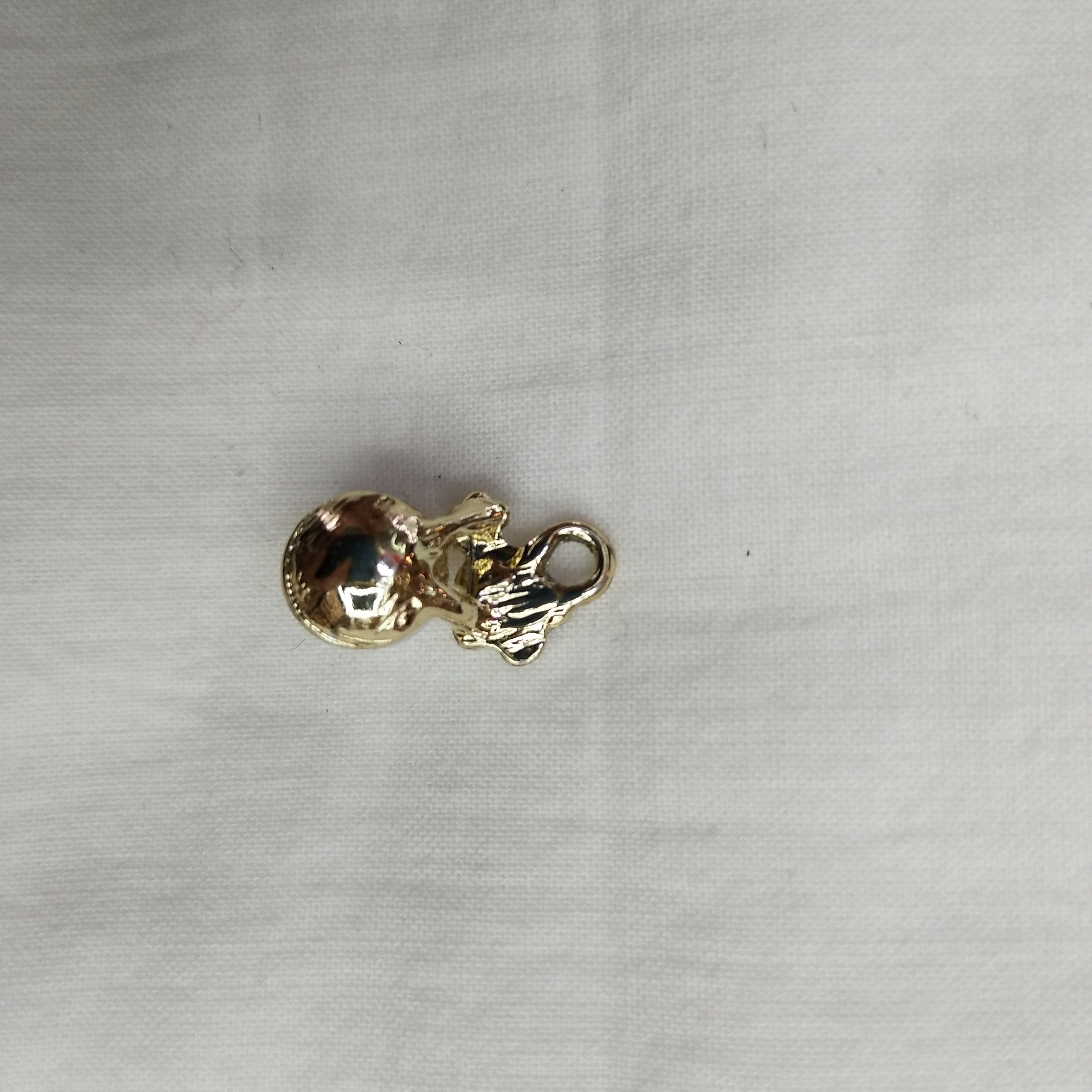 DIY handcrafted jewelry accessories: Alloy, simple single oil-dripping cartoon pendant, decorative earrings (100ps per pack), single-hanging accessories with rhinestones detail image 2