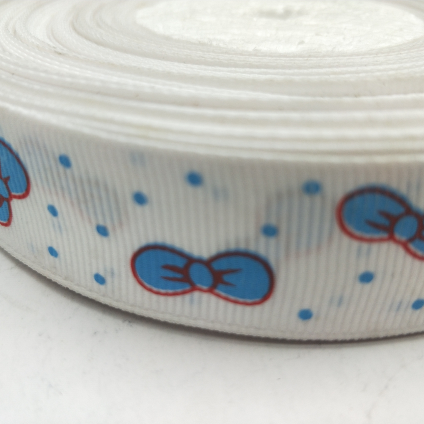 2.5cm8 ribbon Special Ribbon Lace Polyester thread grey bright red printing English alphabet printing five-pointed star screen printing Heat transfer Digital printing Do flower DIY ribbon 50 yards tyu thumbnail