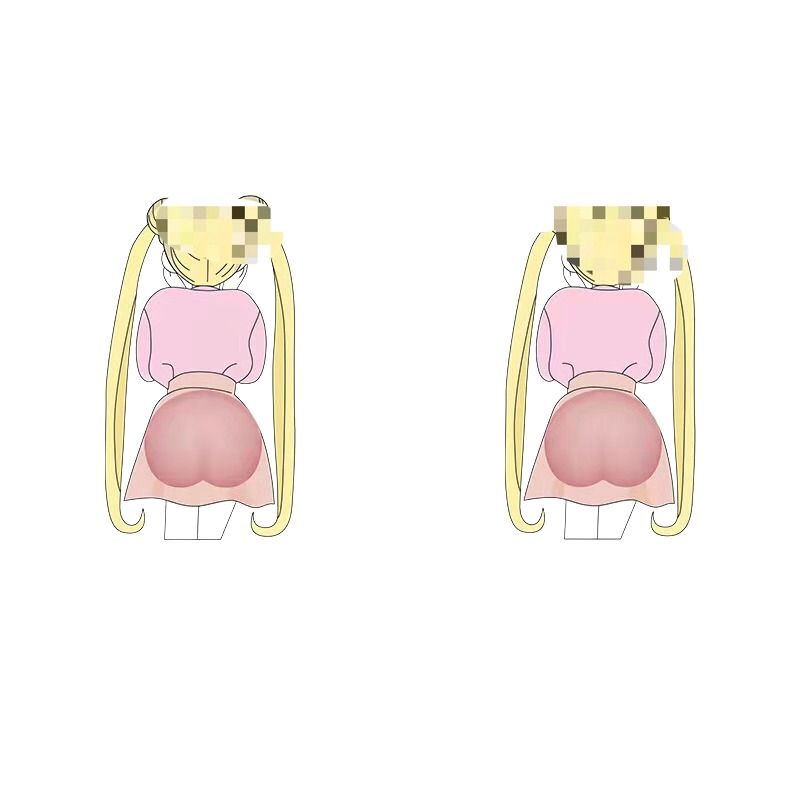 Car butt stickers Crash stickers Toy cute cartoon butt stickers phone discount details Picture