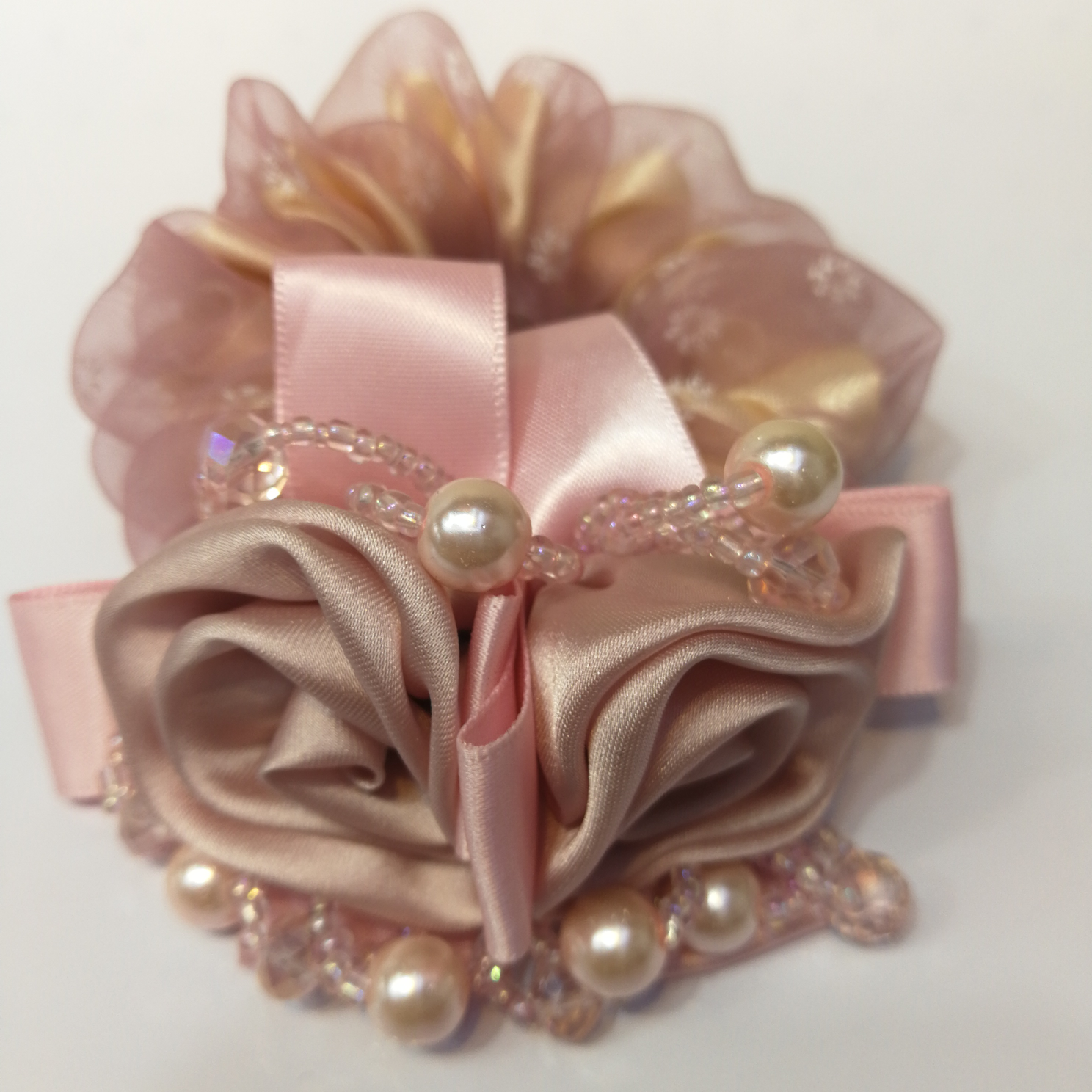 8010号一段纱花浅粉色