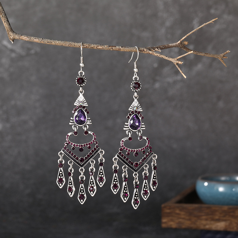 Fashionable, stylish and versatile Chinese ancient-style earrings 66 Ya Xin are on sale details Picture