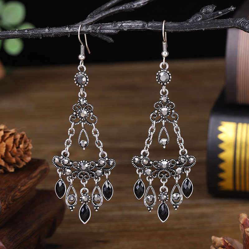 Korean style fashionable and versatile ethnic style trendy earrings 66 Ya Xin details Picture