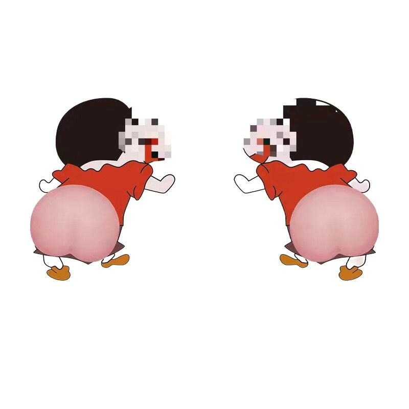 Car butt stickers Crash stickers Toy cute cartoon butt stickers phone discount Application Scenario