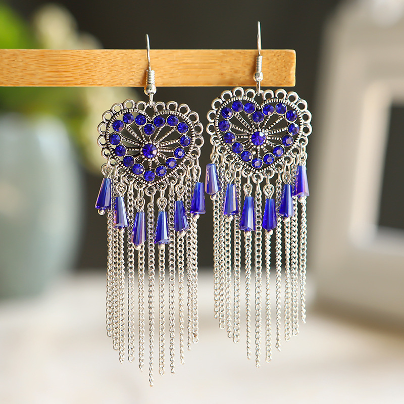 Bohemian style earrings, Korean style, fashionable and stylish, versatile and best-selling women's earrings 66 Ya Xin, new trend Specification image