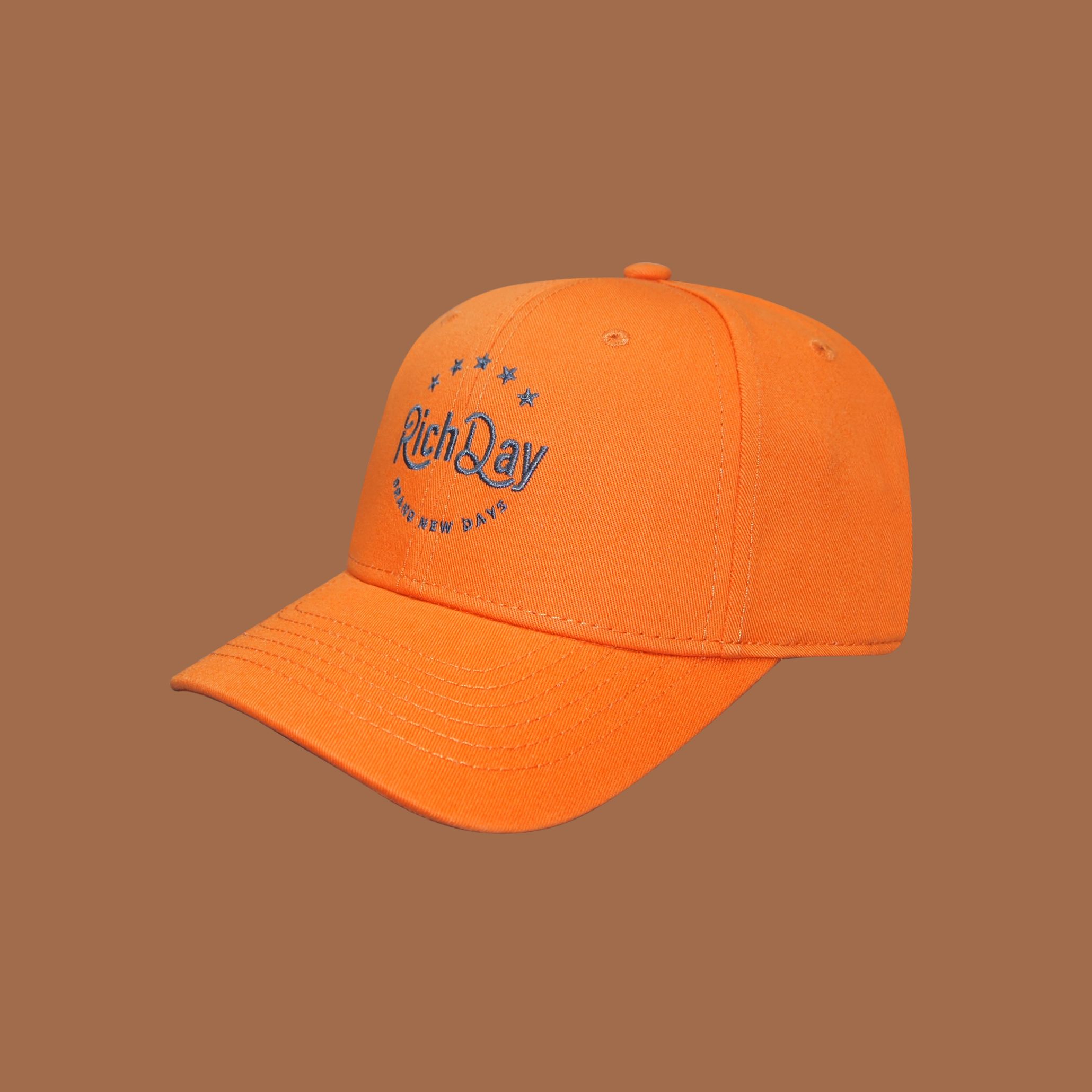 韩生韩版棒球帽，彩色刺绣棒球帽，硬衬详情图1