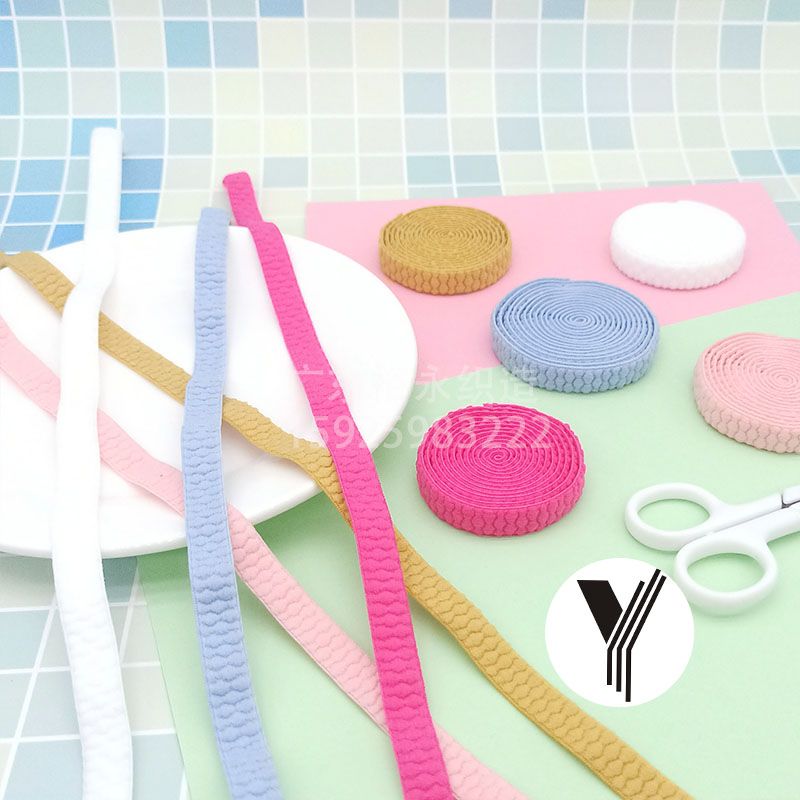 Manufacturers wholesale suede soft underwear shoulder strap black and white spot nylon high elastic elastic ribbon color elastic ribbon thumbnail
