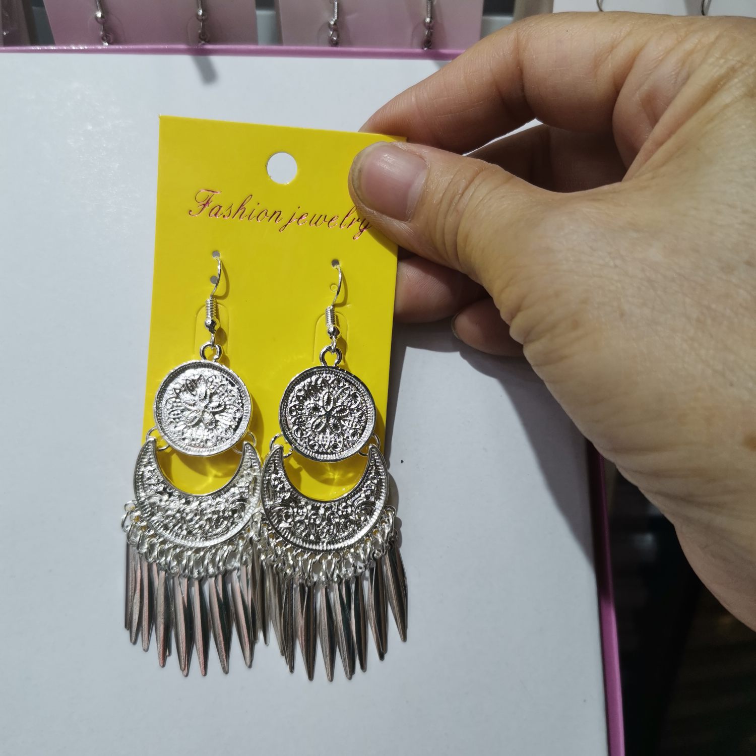 Elegant, fashionable, versatile and simple Miao silver bestseller earrings 66, stylish and trendy