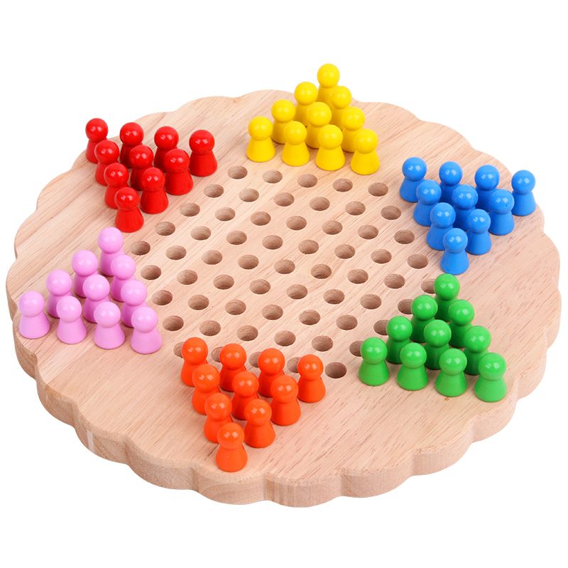 木制玩具 益智跳棋产品图