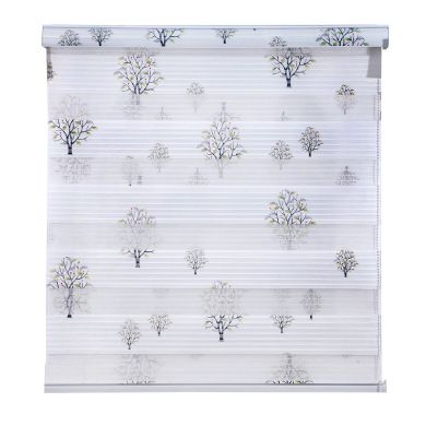 Manufacturers wholesale office home shade breathable curtain pull bead lift thickened double seven-fold soft gauze curtain Specification drawing
