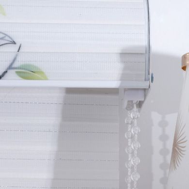 Manufacturers wholesale office home shade breathable curtain pull bead lift thickened double seven-fold soft gauze curtain Item Picture