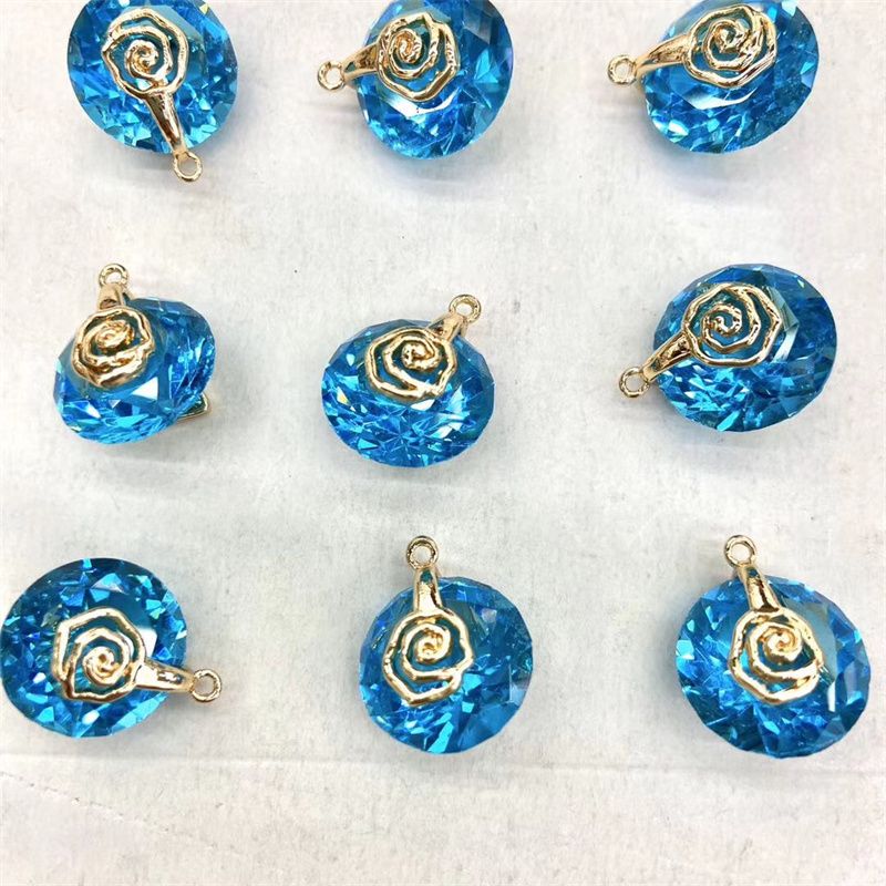 铜镶水晶钻石细节图