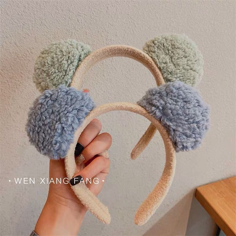Cute Cartoon Bear Ears Headband Female Net Celebrity Face Wash Headband Girls All Go Out Hair Card Headband Hair Bundle Headband Specification drawing