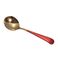 304不锈钢勺子网红便携餐具 网红圆勺子上班学生筷子勺子便携餐具白底实物图