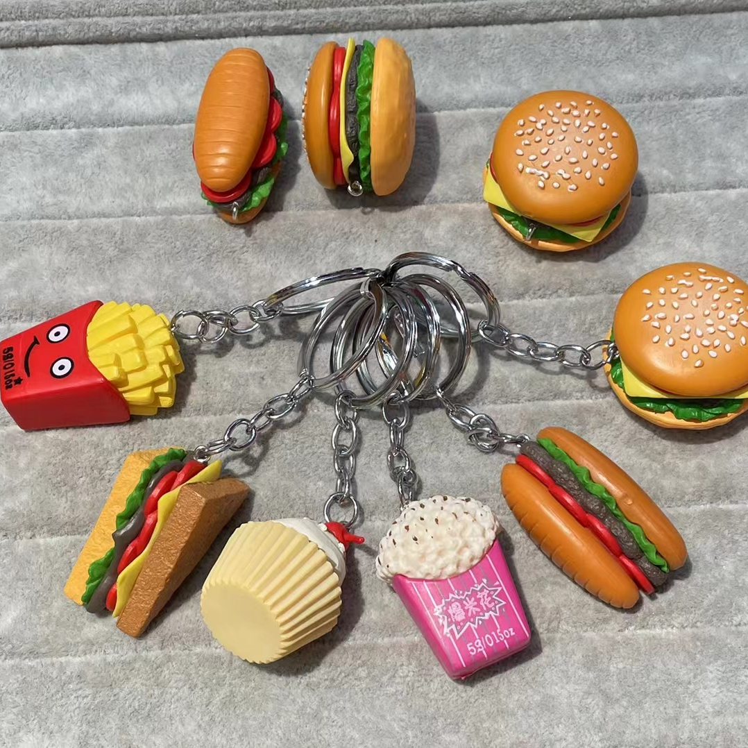 A range of gummy burgers