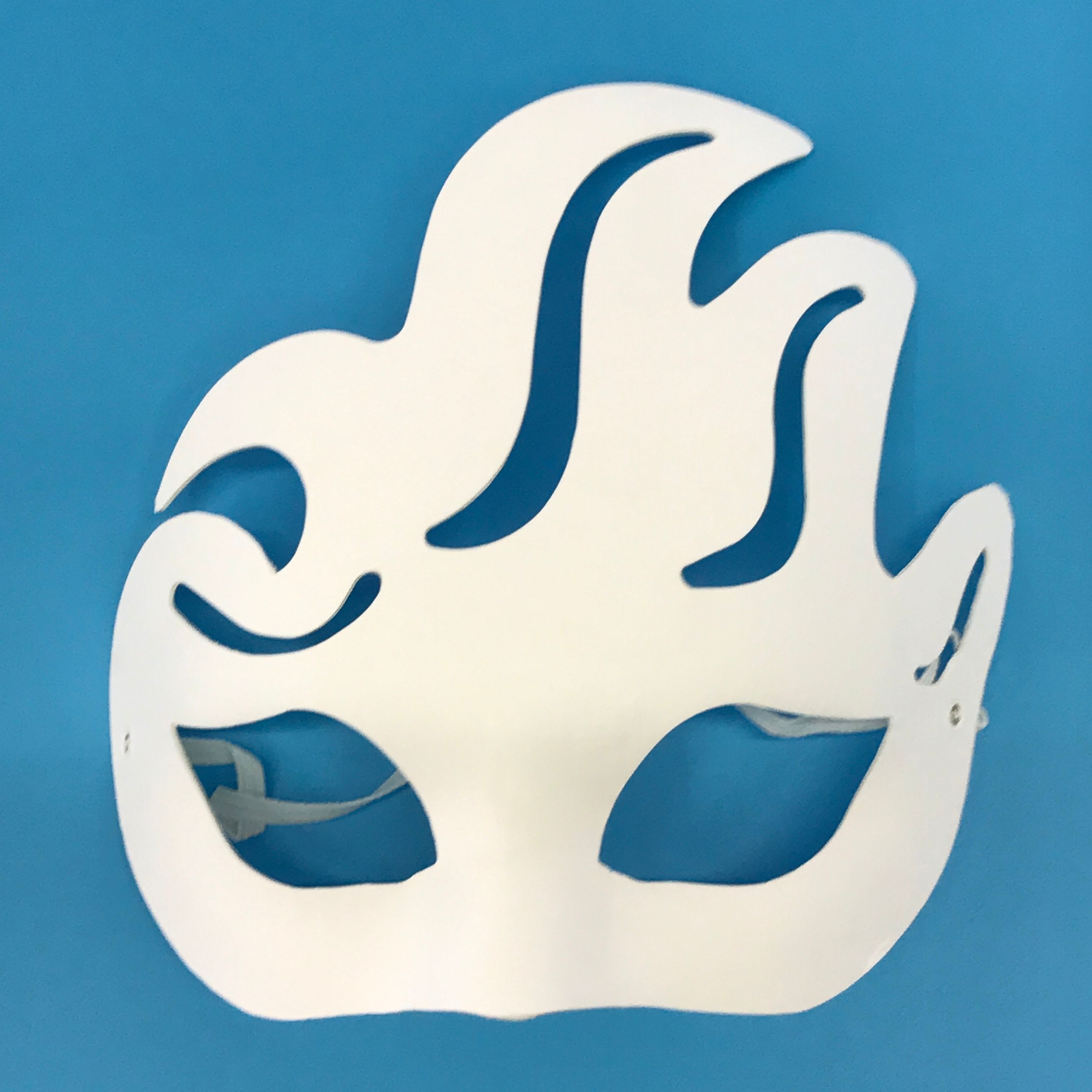 一次性动物款彩绘面具DIY创作个性手绘凤凰白色面具绘画玩具