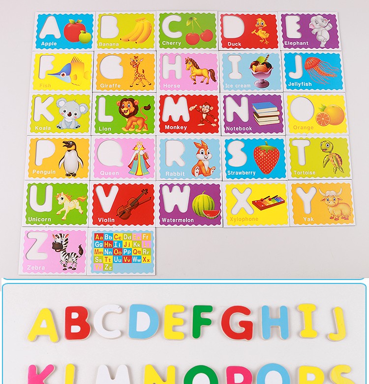 The digital and letter recognition cards are rich in color and highly entertaining. They can help babies recognize color vision, cultivate logical thinking ability, and exercise early education and enlightenment training as well as parent-child games pic 5