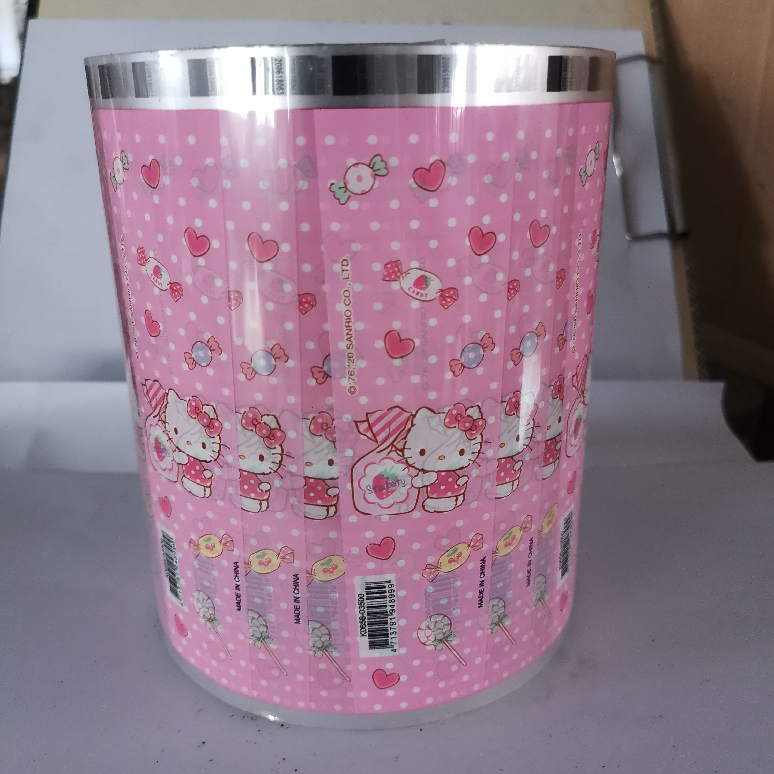 通桐庐华创彩印厂  小猫糖果卡通图ABS PP 热转印花膜