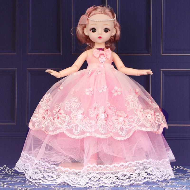 12寸实身关节音乐婚纱娃娃17