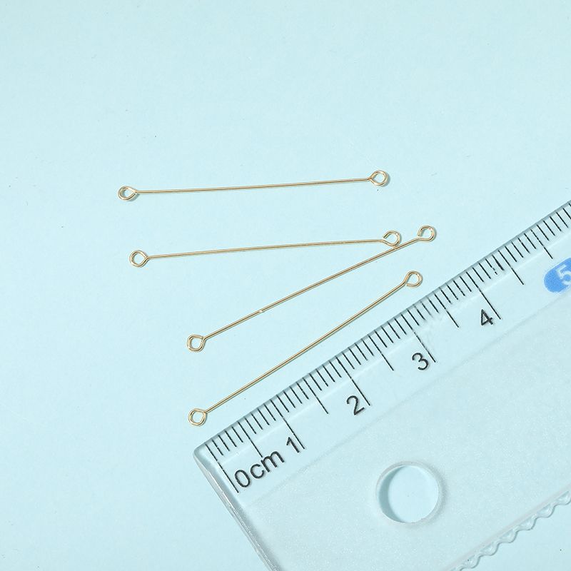 双头9字针连接棒DIY手工制作长款耳钉耳环耳饰品配件吊坠材料包图