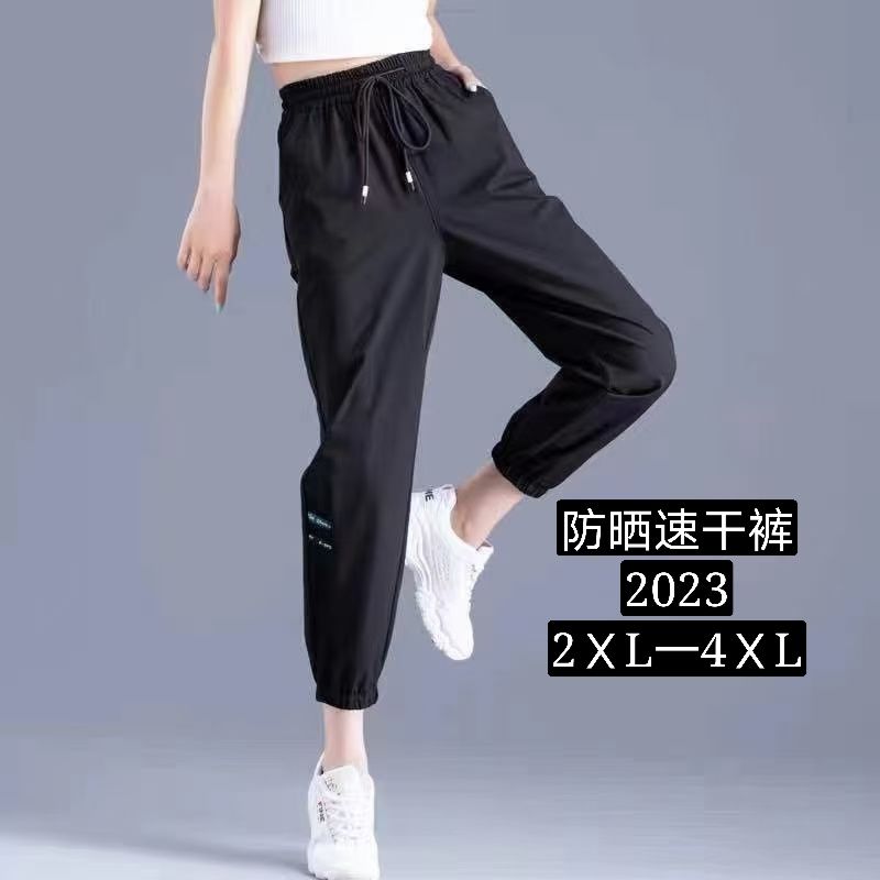 时尚潮流百搭休闲裤黑色棉绸舒适透气短裤打底裤流行77