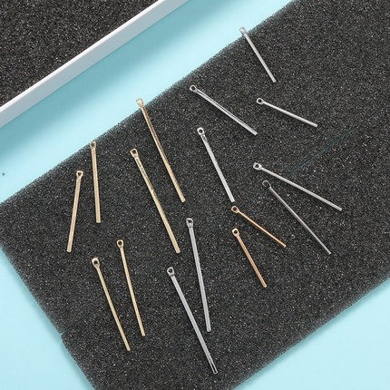 手工制作DIY耳环材料自制耳钉吊坠耳饰链条流苏方形竖条棒条配件详情图1