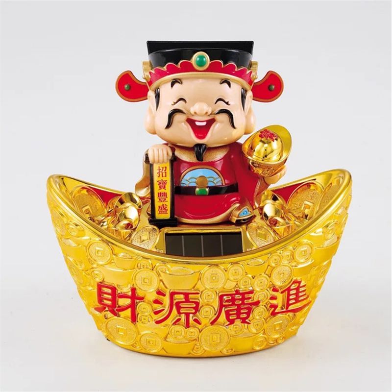 Nantai God of wealth solar decoration plastic light suitable for a variety of places