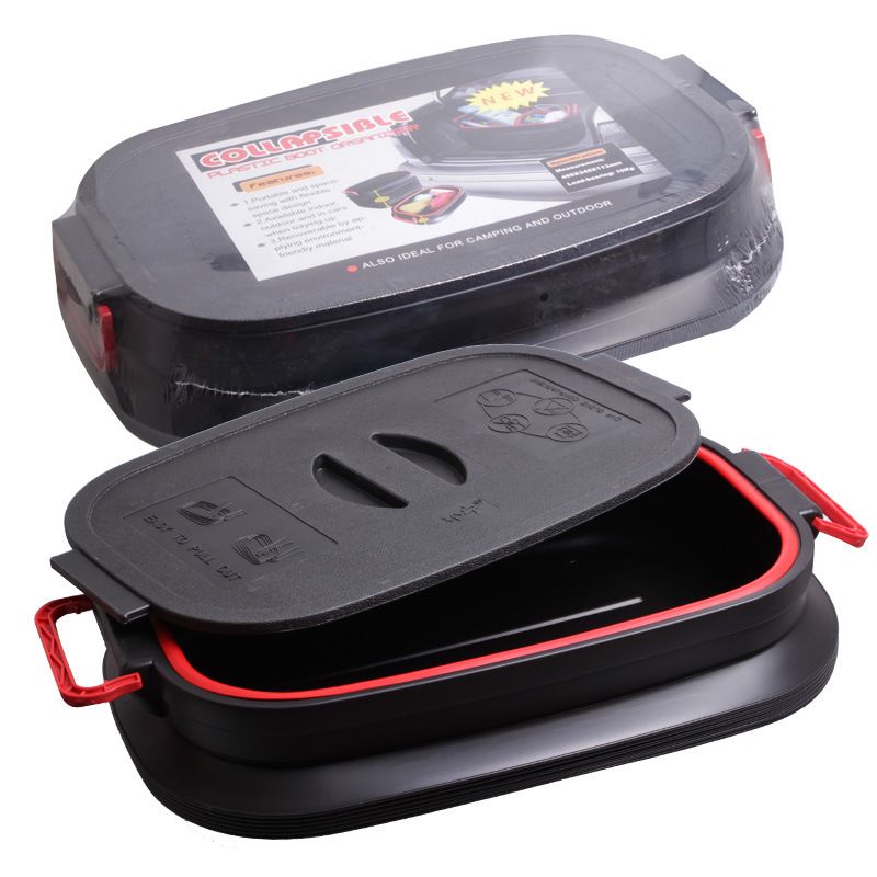 37L car folding water bucket, outdoor fishing, car storage trash can, multi-functional retractable storage bucket BM details Picture