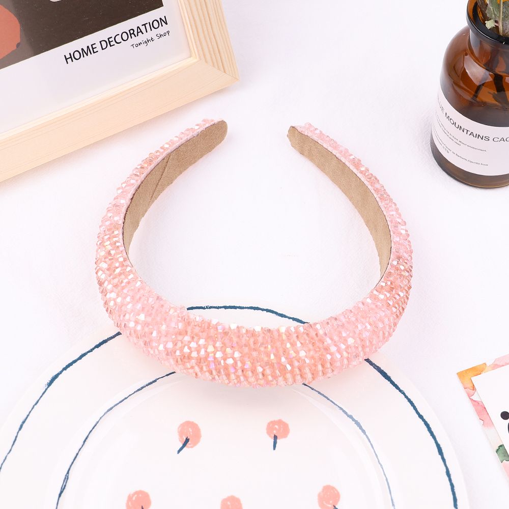 Pink diamond stone hoop
