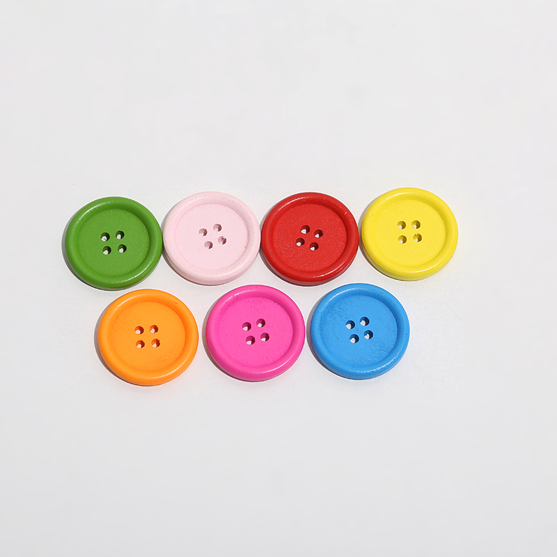 木头纽扣彩色纽扣彩印打标纽扣服装辅料配饰厂家直销详情图6