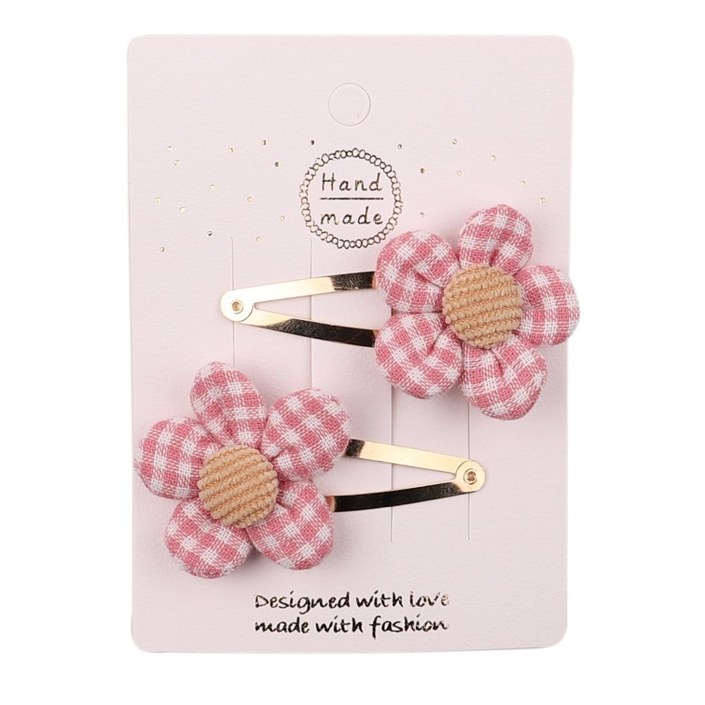 Checkered sunflower clip