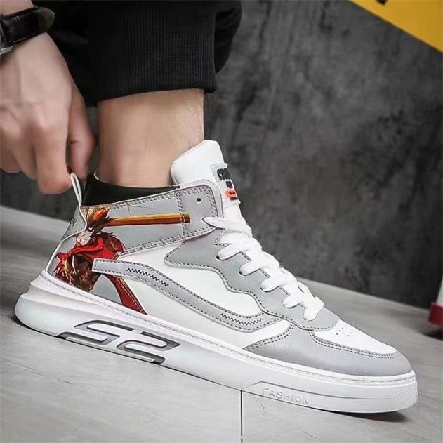 New breathable, casual and lightweight running shoes for men and women in autumn and spring, Korean style trendy sports shoes for men 425
