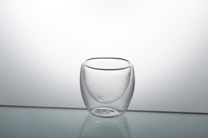 High borosilicate heat-resistant double-layer glass tea cups, heat-insulating transparent cups, Gongfu tea sets, small-capacity double-layer cups, glass cups detail image 2