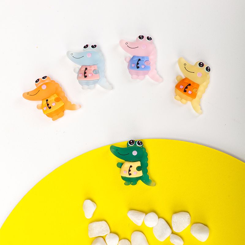 Children's cartoon cute alligator resin diy accessories thumbnail