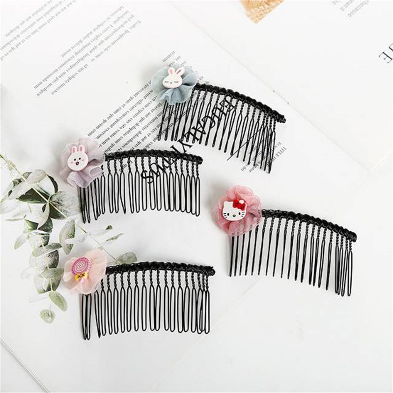 Girls Pop Korean Version Diy Plastic Word Insert Hair Clip Card Head full figure
