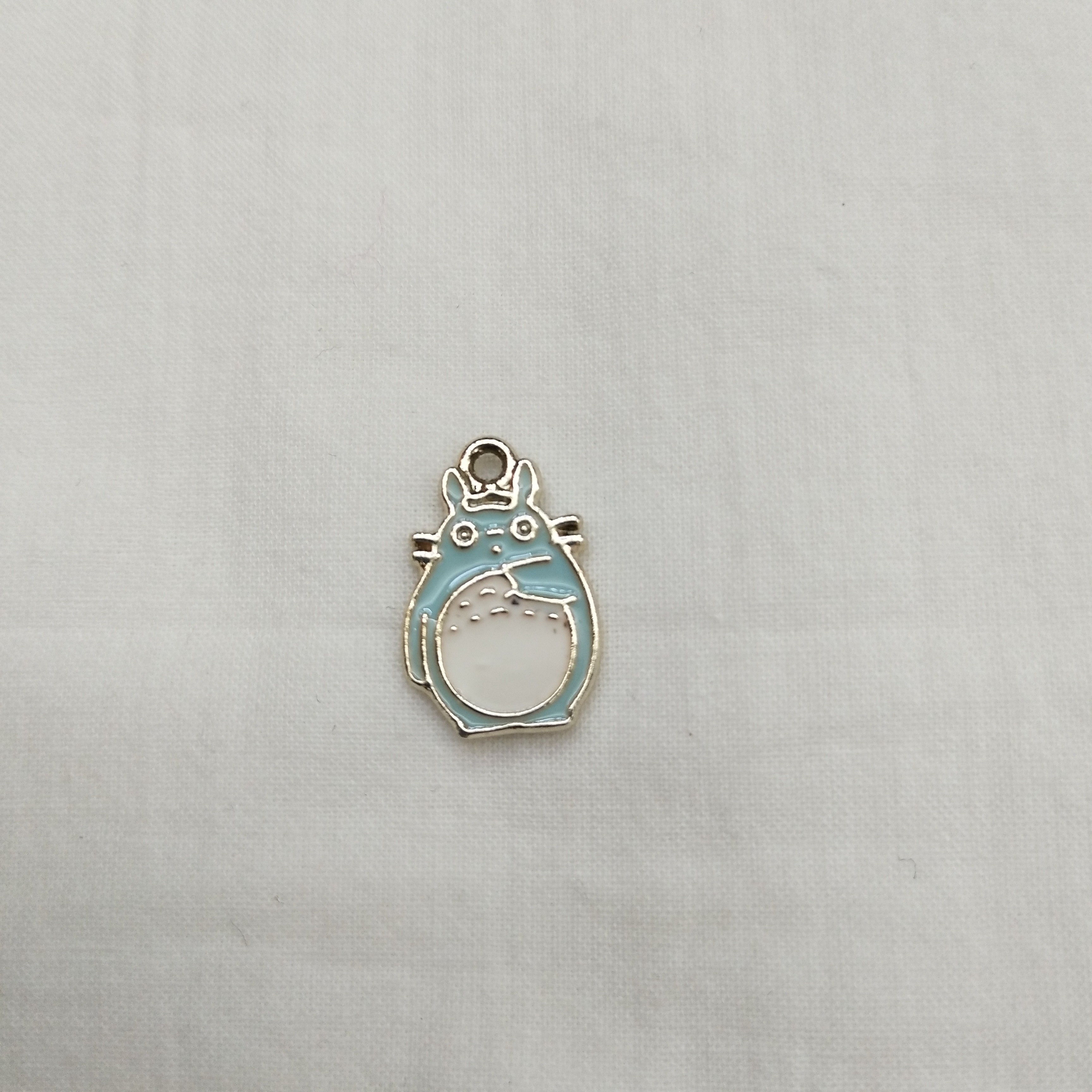 DIY handcrafted jewelry accessories: Alloy simple single oil-dripping cartoon pendant with decorative earrings (100ps per pack) Cartoon oil-dripping Totoro and mouse detail image 1