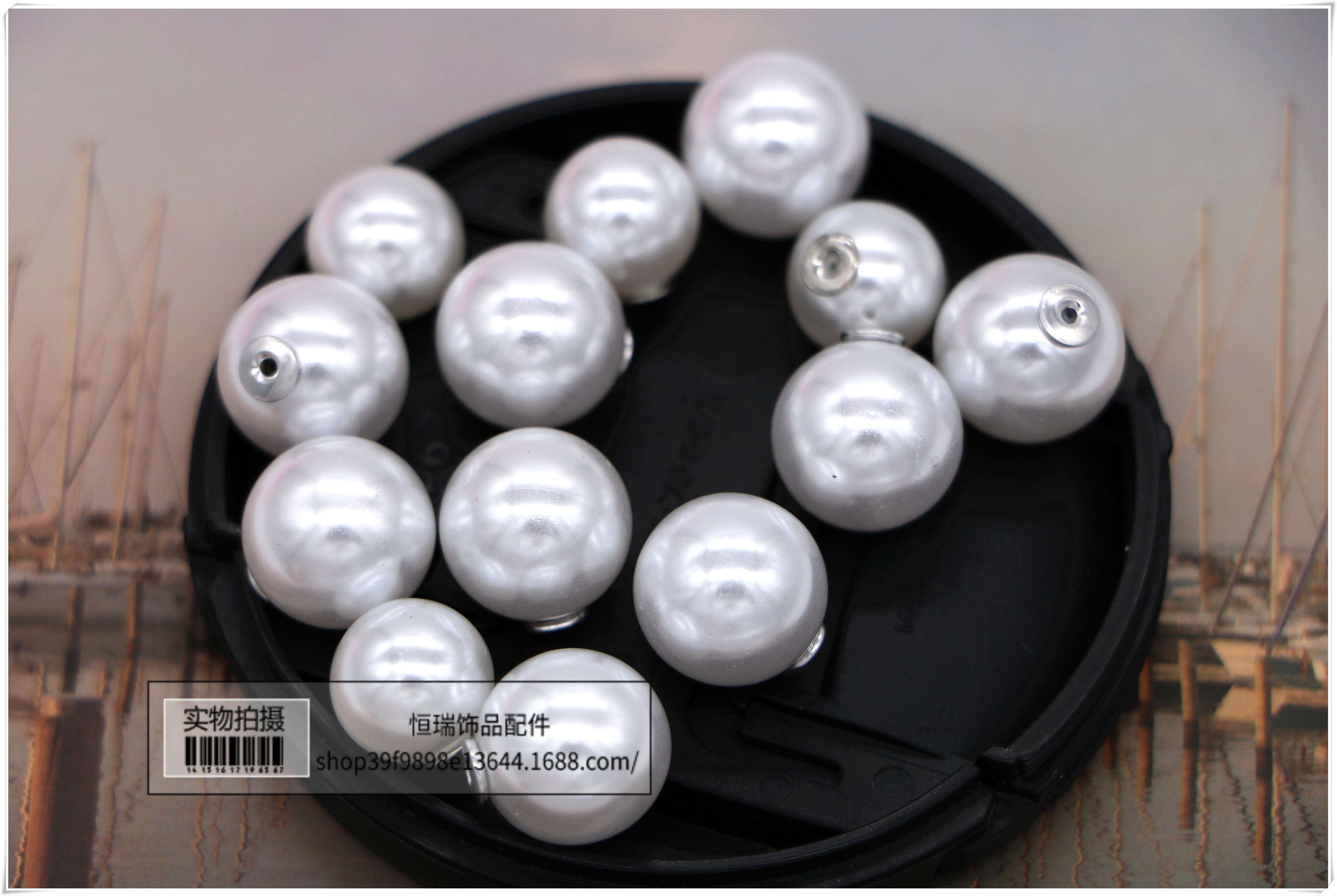 8mm高亮仿珍珠耳堵耳塞 DIY配件胸针饰品耳扣防滑耳钉后塞耳堵详情图3